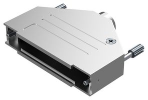 POSITRONIC D37000DTE50/AA 连接器后壳, D Sub, D Series, DC, 180°, 锌合金主体