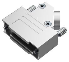 POSITRONIC D15000DSE50/AA D Sub Backshell, D Series, DA, 45°, Zinc Alloy Body