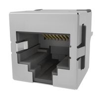 AMPHENOL COMMUNICATIONS SOLUTIONS RJE741887420 模块连接器, RJ45 插座, 1 x 1 (端口), 8P8C, Cat3, IP20, 通孔安装