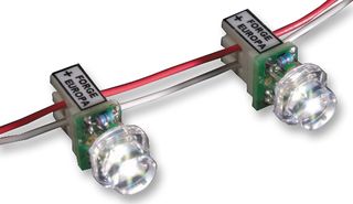 FORGE FEL-F115W28V12 发光二极管, 白色, 面板安装, 8mm, 35 mA, 12 V