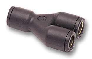 LEGRIS 3140 06 00 Pneumatic Fitting, D6, Y Adaptor, 20 bar, 6 mm, Polymer, 3140