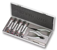FACOM MT.J3 精密工具套件, Micro-Tech®, 分类工具, 塑料盒, 11件