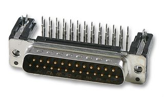 HARTING 09 66 362 7811 D-Sub 连接器, DB25, 标准, 插头, Snap In, Ground Contact系列, 25 触点, DB, 焊接