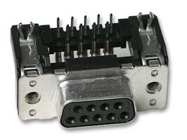 HARTING 09 66 152 7611 D-Sub 连接器, DB9, 标准, 插座, Snap In, Ground Contact系列, 9 触点, DE, 焊接