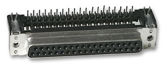 HARTING 09 66 452 7611 D Sub Connector, DB37, Standard, Receptacle, 37 Contacts, DC, Solder