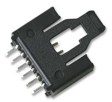 LUMBERG 2,5 MSF 06 引脚针座, 锁定式, 线至板, 2.5 mm, 1 排, 6 触点, 通孔安装, Minimodul