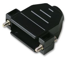 HARTING 09 67 050 0442 D Sub Backshell, Black, DD, 180°, Thermoplastic Body