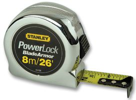 STANLEY 33-526 Tape Measure, Manual, PowerLock, 25mm x 8m
