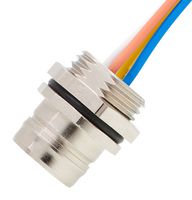 MOLEX 120404-0018 传感器连接器, 120404 Series, M12, 母, 8路, PCB插座, 直形面板安装