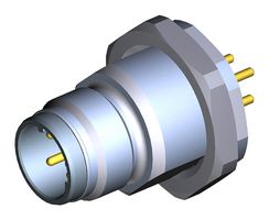 MOLEX 120406-2004 Sensor Connector, Ultra-Lock 120406 Series, M12, Female, 4 Positions, PCB Pin