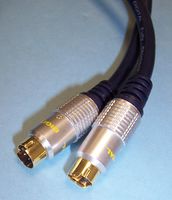 PRO SIGNAL JR9501-2M 音频/视频电缆组件, Mini-DIN插头, 4路, (S-VHS), Mini-DIN插头, 4路, (S-VHS), 6.6 ft, 2 m, 黑色