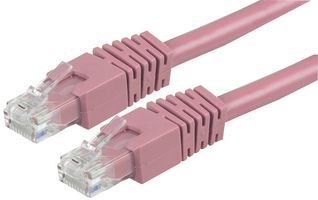 PRO SIGNAL PS11209 以太网电缆, UTP, 跳线, Cat6, RJ45插头至RJ45插头, 粉红色, 1 m