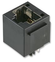 STEWART CONNECTOR SS-650810-FLS Modular Connector, RJ45 Jack, 1 x 1 (Port), 8P8C, Through Hole Mount
