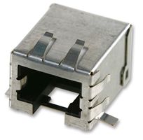 MOLEX 85543-7001 模块连接器, RJ45 插座, 1 x 1 (端口), 8P8C, Cat5e, 表面安装