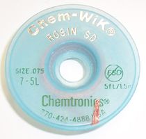 CHEMTRONICS 7-5L Desoldering Braid, Flux Coated Copper, 1.5 m x 1.9 mm