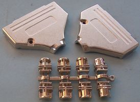 MH CONNECTORS MHDTZK37-RA-HI-K D Sub Backshell, Diecast, Rapid Assembly, MHDTZK-RA-HI, DC, 180°, Zinc Body