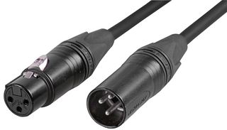 NEUTRIK CPM3FM Audio / Video Cable Assembly, XLR Plug, 3 Way, XLR Socket, 3 Way, 9.8 ft, 3 m, Black