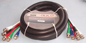 PRO SIGNAL FV-05-150 BNY-5-150 音频/视频电缆组件, BNC插头, x5, BNC插头, x5, 4.9 ft, 1.5 m, 黑色