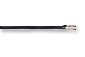 MULTICOMP PRO 2812X 0.75 BLK Multicore Cable, Figure 8 Twin, Unscreened, 2 Core, 0.75 mm², 328 ft, 100 m