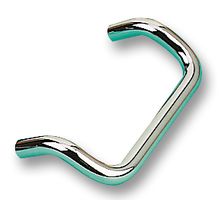 MENTOR 3270.6451 Handle, Curved, Chrome, 4.33 ", 110 mm, 0.39 ", 10 mm, 0.39 ", 10 mm