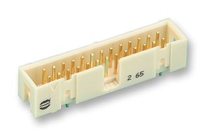 HARTING 09 19 510 7323 引脚针座, 直角, 线至板, 2.54 mm, 2 排, 10 触点, 通孔直角, SEK 19