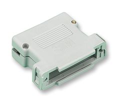 3M 3485-2100F D Sub Backshell, 3400, DE, 180°, PET (Polyester), Glass Filled Body