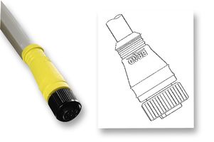 MOLEX 120071-0047 传感器连接器, BRAD Micro-Change, Micro-Change 120071 Series, M12, 公, 5路, 焊接插头, 直形线缆安装