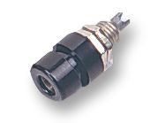 HIRSCHMANN TEST AND MEASUREMENT 930166100 接线柱, BIL 30 Series, 32 A, 60 VDC, 镀镍触芯, 面板安装, 黑色