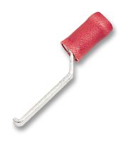 TE CONNECTIVITY 154708 Blade Terminal, PIDG, 22AWG to 16AWG, 1.42 mm², Red, PVC (Polyvinylchloride), 3.05mm x 0.79mm