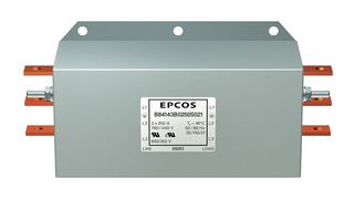 TDK B84143B0400S020 电源线滤波器, 工业型, 530 VAC, 400 A, 三相, 2阶, 底板安装