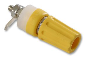 CLIFF ELECTRONIC COMPONENTS TP1 YELLOW 接线柱, TP Series, 15 A, 镀镍触芯, 面板安装, 黄色