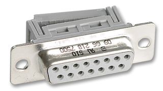 HARTING 09 66 118 7500. D-Sub 连接器, DB9, 标准, 插座, D Tin And Dimple系列, 9 触点, DE, IDC / IDT