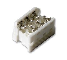 MOLEX 90327-0306 IDC连接器, White, IDC插座, 母, 1.27 mm, 2排, 6 触点, 电缆安装