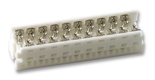 MOLEX 90327-0318 IDC Connector, White, IDC Receptacle, Female, 1.27 mm, 2 Row, 18 Contacts, Cable Mount