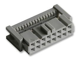 3M 89116-0101HA IDC连接器, 凸起&卡扣, IDC插座, 母, 2.54 mm, 2排, 16 触点, 电缆安装