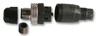 MOLEX 130017-0026 Connector, BRAD Mini-Change, Field Attachable, Mini-Change®, Male, 5 Pole, Straight, 24 to 15 AWG