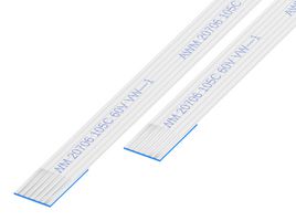 GCT 05-06-A-0050-A-4-06-4-T FFC / FPC Cable, 6 Core, 0.5 mm, Same Sided Contacts, 1.97 ", 50 mm, White