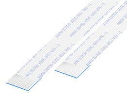 GCT 05-14-A-0127-A-4-06-4-T FFC/FPC线缆, 14 芯, 0.5 mm, 同相触芯, 5 ", 127 mm, 白色