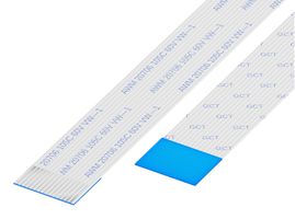 GCT 05-22-A-0101-A-4-06-4-T FFC / FPC Cable, 22 Core, 0.5 mm, Same Sided Contacts, 4 ", 101 mm, White