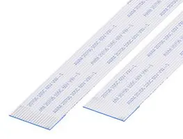 GCT 05-26-A-0203-A-4-06-4-T FFC/FPC线缆, 26 芯, 0.5 mm, 同相触芯, 8 ", 203 mm, 白色