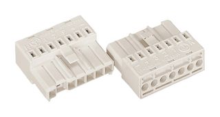 WAGO 267-501 Pluggable Terminal Block, 7 Ways, 2.5 mm², Push In