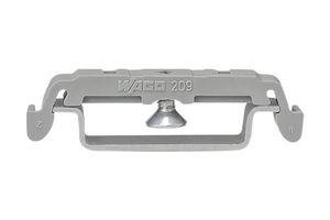 WAGO 209-123 Accessory, Gray, Wago 209 Series DIN-35 Rail Mount Terminal Blocks, Mounting Foot, 209 Series