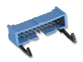 AMP - TE CONNECTIVITY 2-1761606-7 引脚针座, 直型, 线至板, 2.54 mm, 2 排, 20 触点, 通孔直型, AMP-LATCH