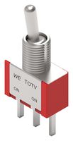 WURTH ELEKTRONIK 472121020311 拨动开关, 开-开, SPDT, 不发光, WS-TOTV Series, 面板，通孔, 1 A