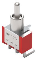 WURTH ELEKTRONIK 472123020421 拨动开关, 开-关-开, SPDT, 不发光, WS-TOTV Series, 通孔安装, 1 A