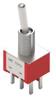 WURTH ELEKTRONIK 472131010111 拨动开关, 开-开, DPDT, 不发光, WS-TOTV Series, 面板,通孔, 1 A