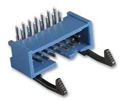 AMP - TE CONNECTIVITY 2-1761607-5 引脚针座, 直角, 线至板, 2.54 mm, 2 排, 14 触点, 通孔直角, AMP-LATCH