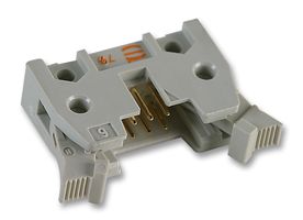 HARTING 09 18 510 7913 引脚针座, 短锁定, 线至板, 2.54 mm, 2 排, 10 触点, 通孔直角, SEK 18 Series