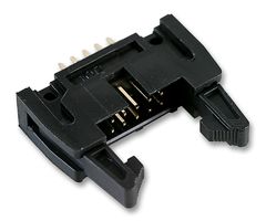 MULTICOMP PRO MC9B132-1034 Pin Header, Long Latch, Wire-to-Board, 2.54 mm, 2 Rows, 10 Contacts, Through Hole