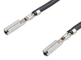 MOLEX 224540-1114 连接电缆, MX64 预压接端子插座至 MX64 压接端子插座, 11.8 ", 300 mm, MX64 224540 Series, 黑色